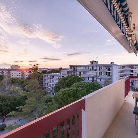 appartement 3 chambres, 200m du tram, places de parking, coucher de soleil Montpellier Extérieur photo